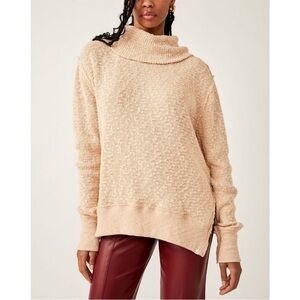 WE THE FREE/FREE PEOPLE Tommy Gauzy Knit Turtleneck Sweater